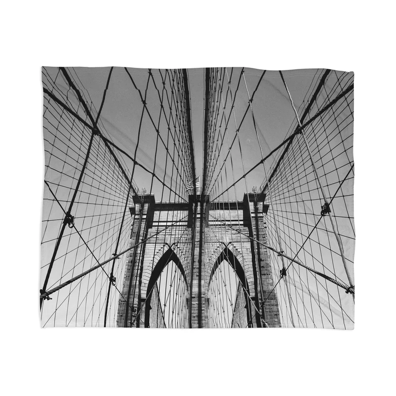 Brooklyn Bridge III Throw Blanket