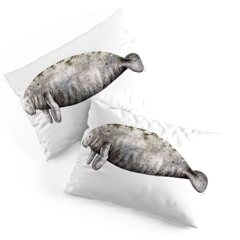 Manatee sea cow Pillow Sham