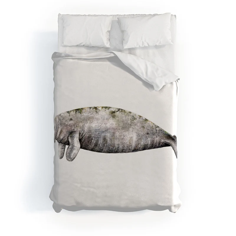 Manatee sea cow Duvet Cover