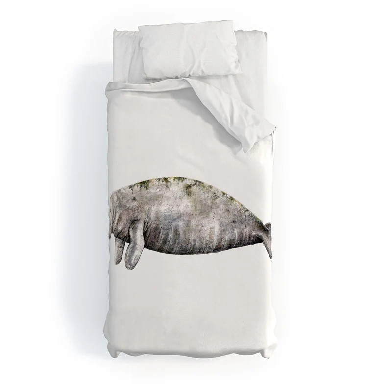 Manatee sea cow Duvet Cover
