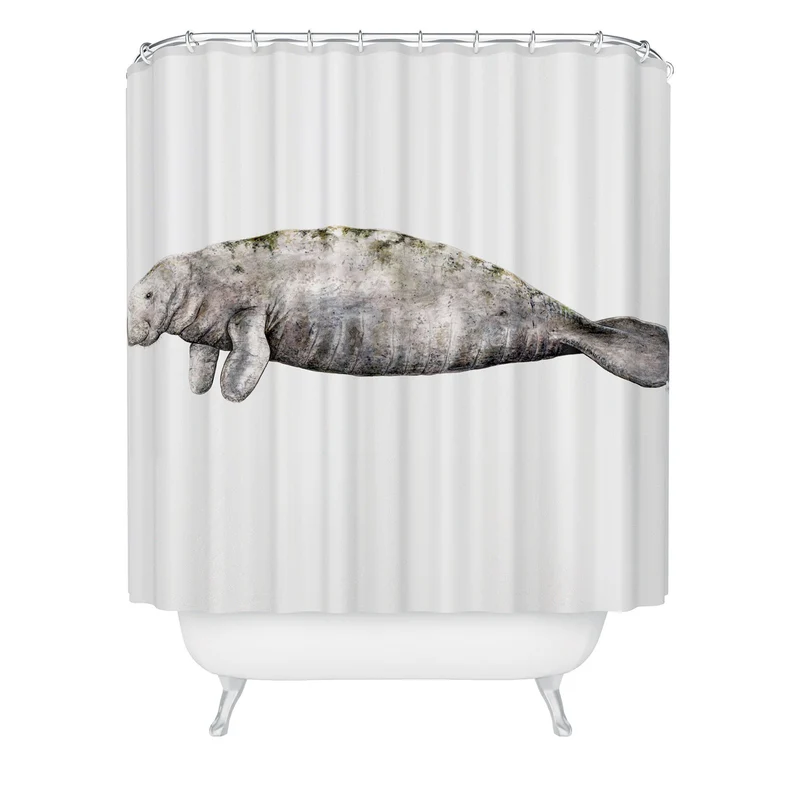 Manatee sea cow Shower Curtain