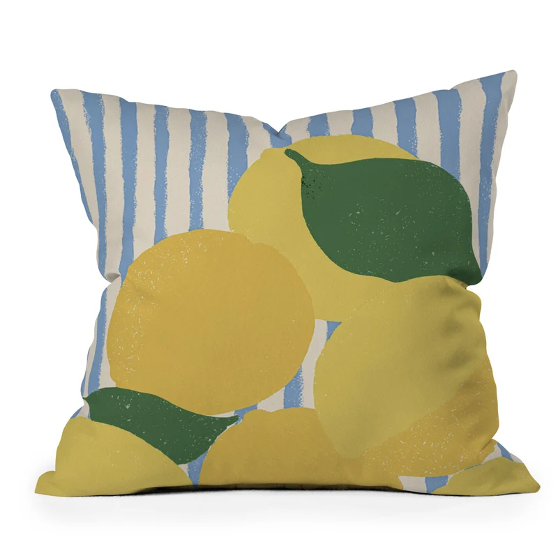 lemons delight Throw Pillow