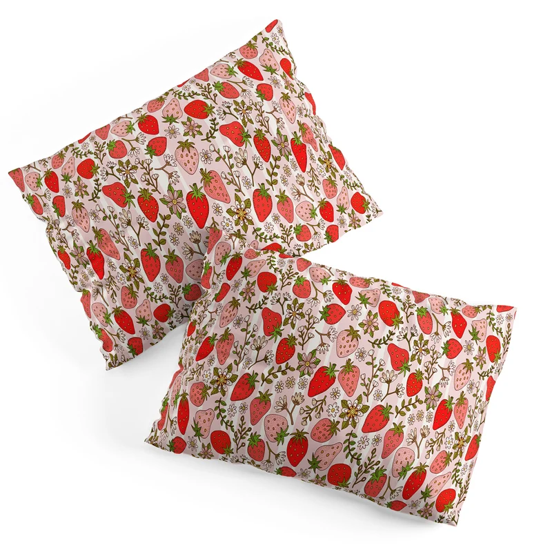 Whimsical Strawberry Delight Pillow Sham