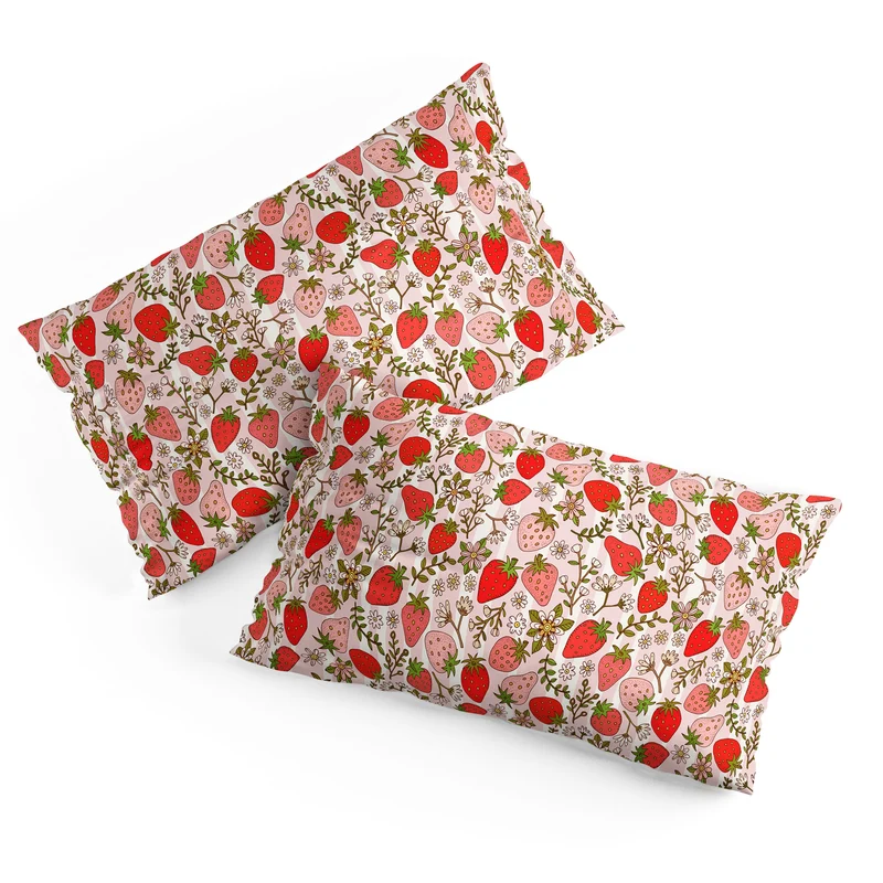 Whimsical Strawberry Delight Pillow Sham