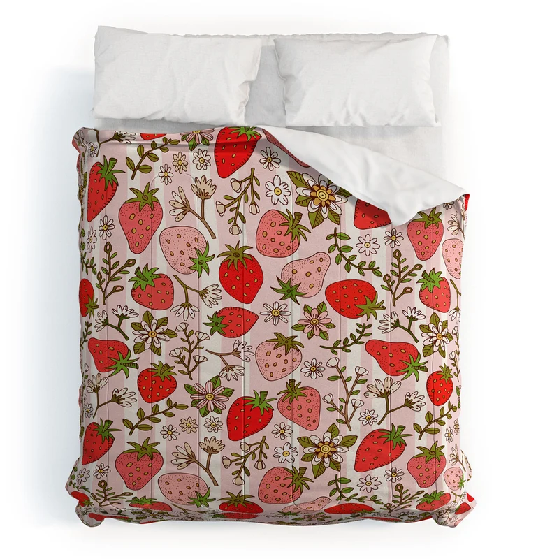 Whimsical Strawberry Delight Comforter