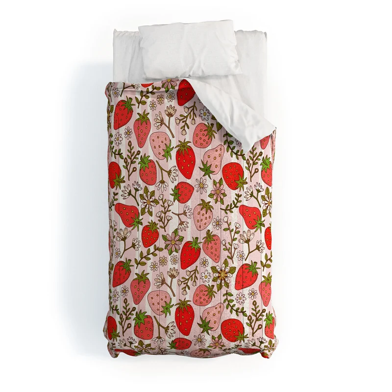 Whimsical Strawberry Delight Comforter