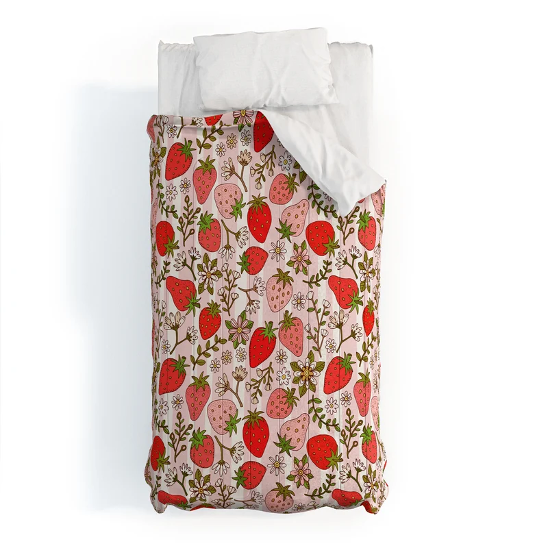 Whimsical Strawberry Delight Comforter