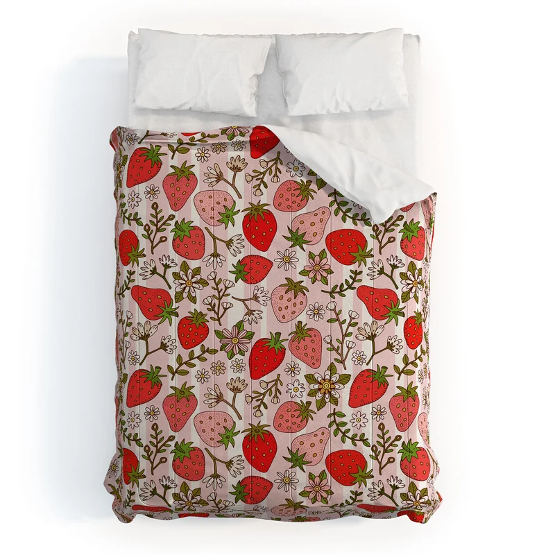 Whimsical Strawberry Delight Comforter