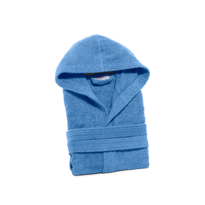 Accappatoio con Cappuccio Iris in Cotone 400 gr/mq