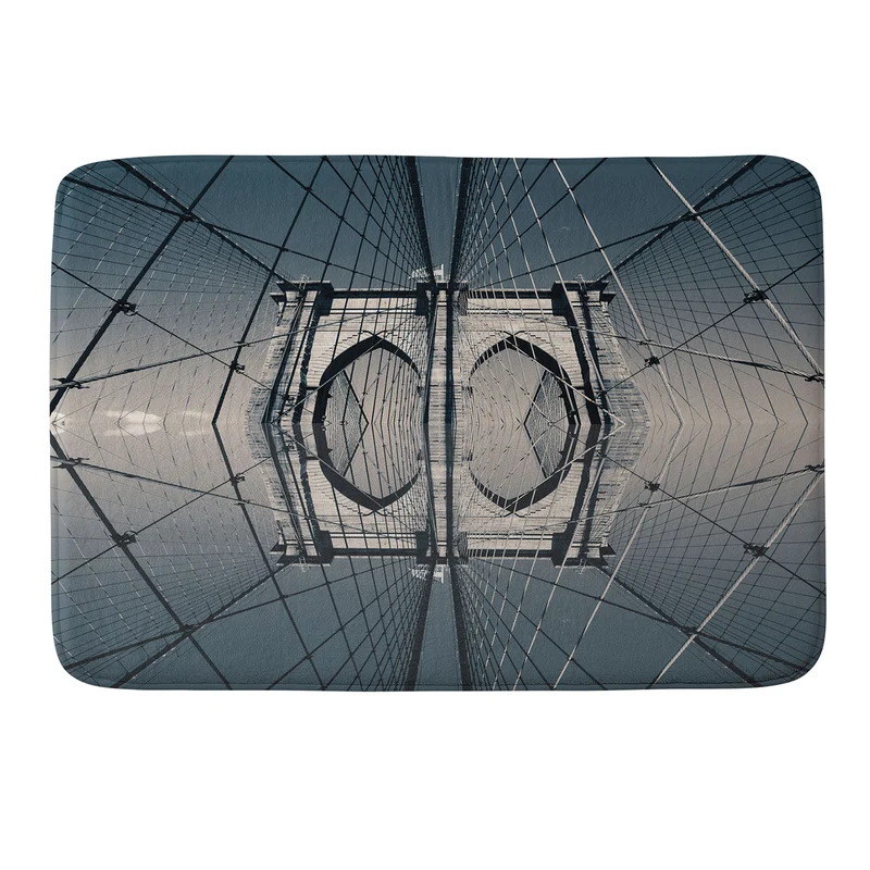 Brooklyn Bridge Reflected II Bath Mat