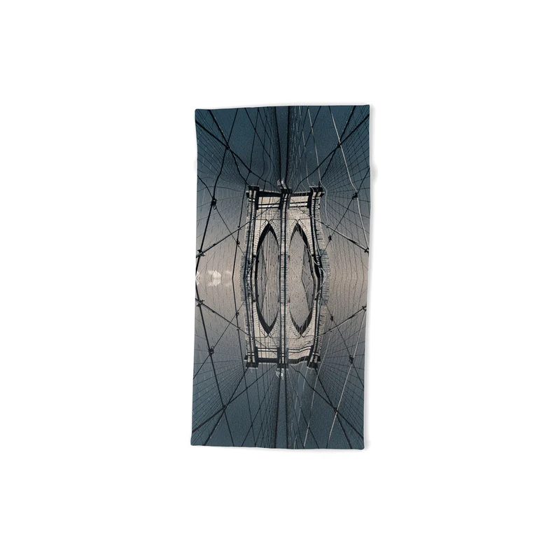 Brooklyn Bridge Reflected II Bath Towel