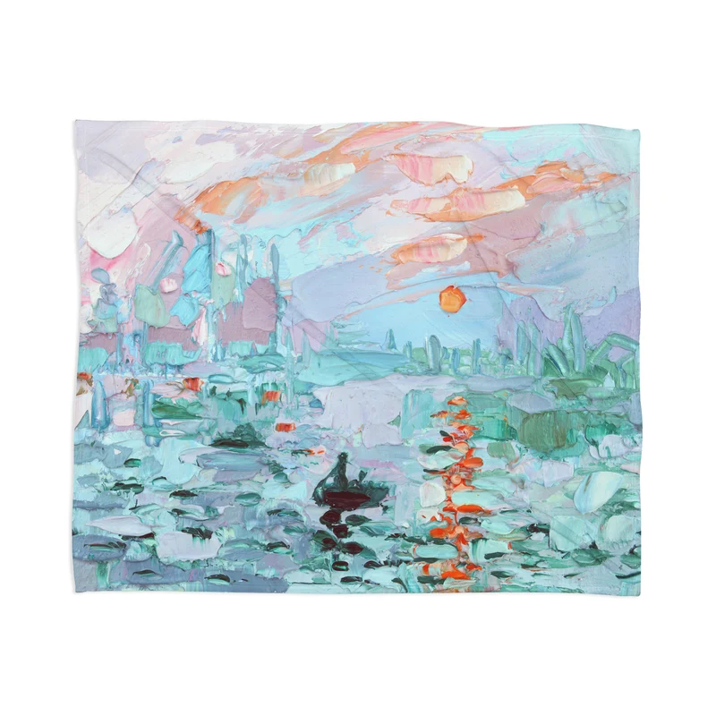 Sunrise Impression Throw Blanket