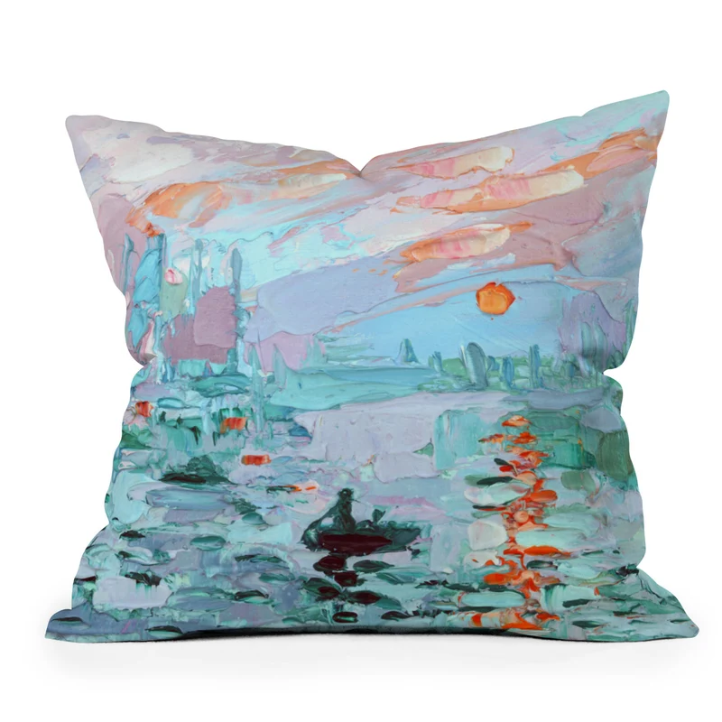 Sunrise Impression Throw Pillow