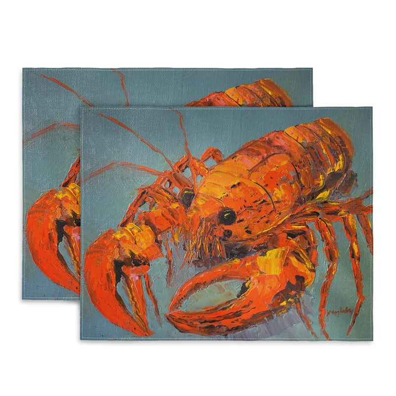 Vibrant Lobster Impression Placemat