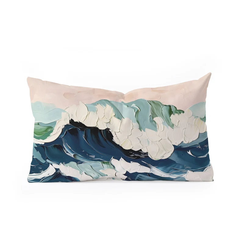 Crowned by the Sea Rectangular Pillow