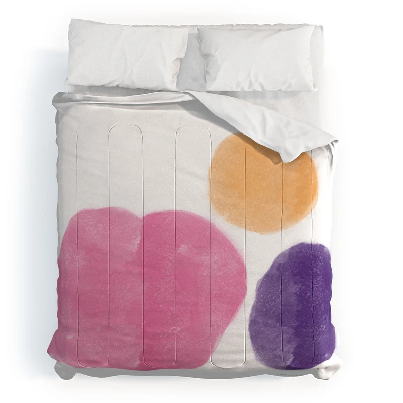 Colorful Minimalist Ovals 2608174 Comforter