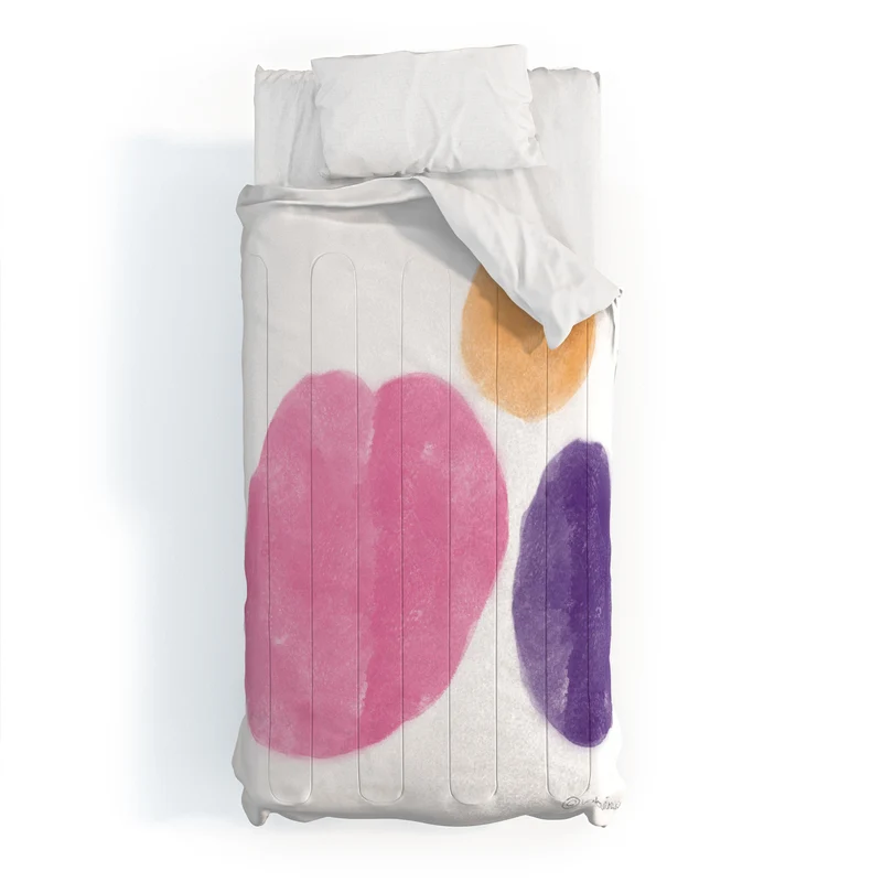 Colorful Minimalist Ovals 2608174 Comforter