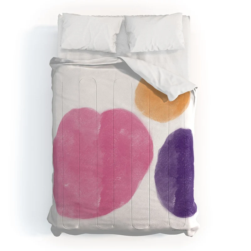 Colorful Minimalist Ovals 2608174 Comforter