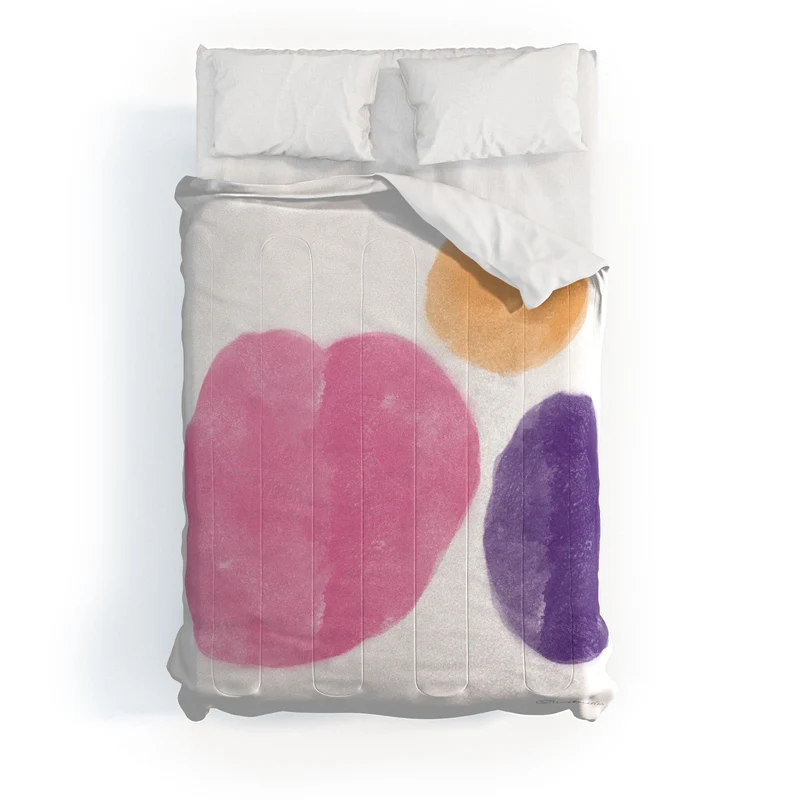 Colorful Minimalist Ovals 2608174 Comforter