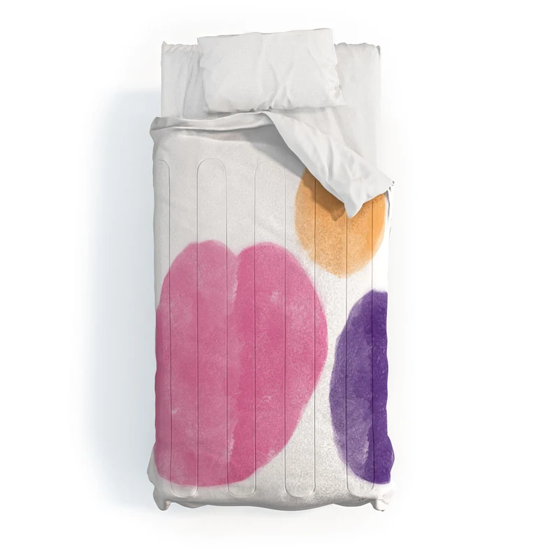 Colorful Minimalist Ovals 2608174 Comforter