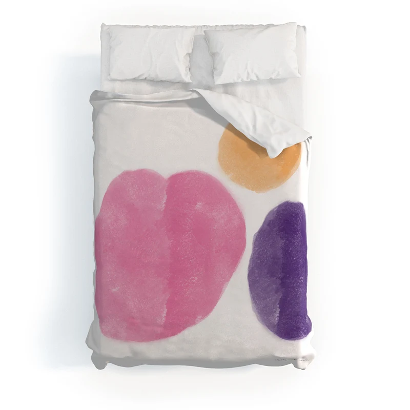 Colorful Minimalist Ovals 2608174 Duvet Cover