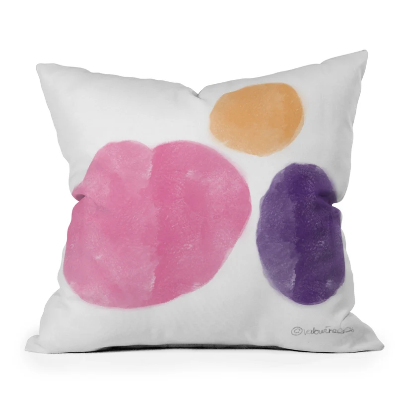 Colorful Minimalist Ovals 2608174 Throw Pillow