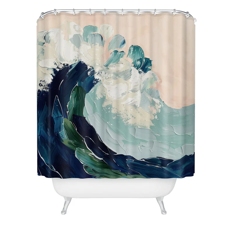 The Last Wave Shower Curtain