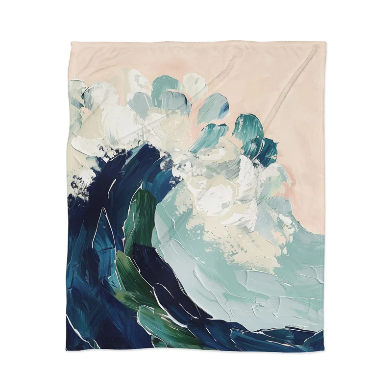 The Last Wave Throw Blanket