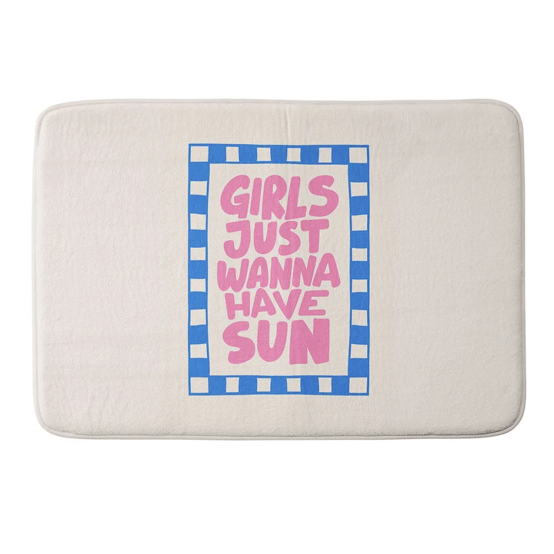 girls just wanna have sun Bath Mat