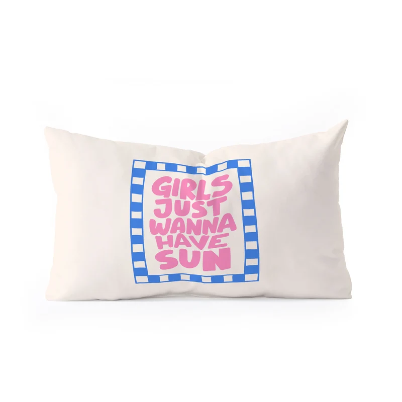 girls just wanna have sun Rectangular Pillow