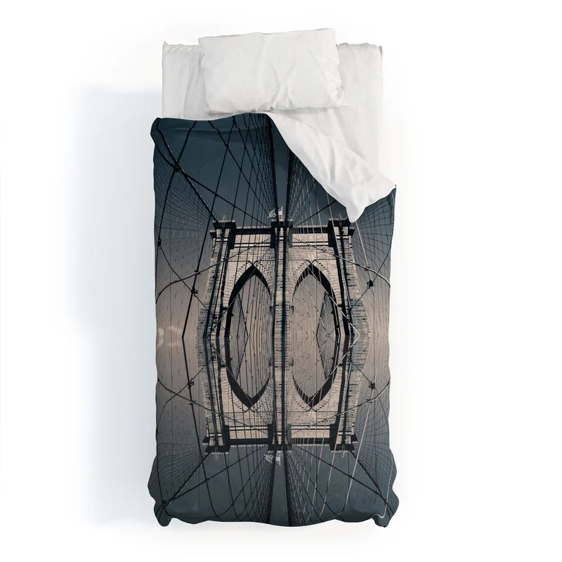 Brooklyn Bridge Reflected II Comforter