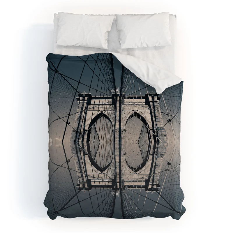 Brooklyn Bridge Reflected II Duvet Cover