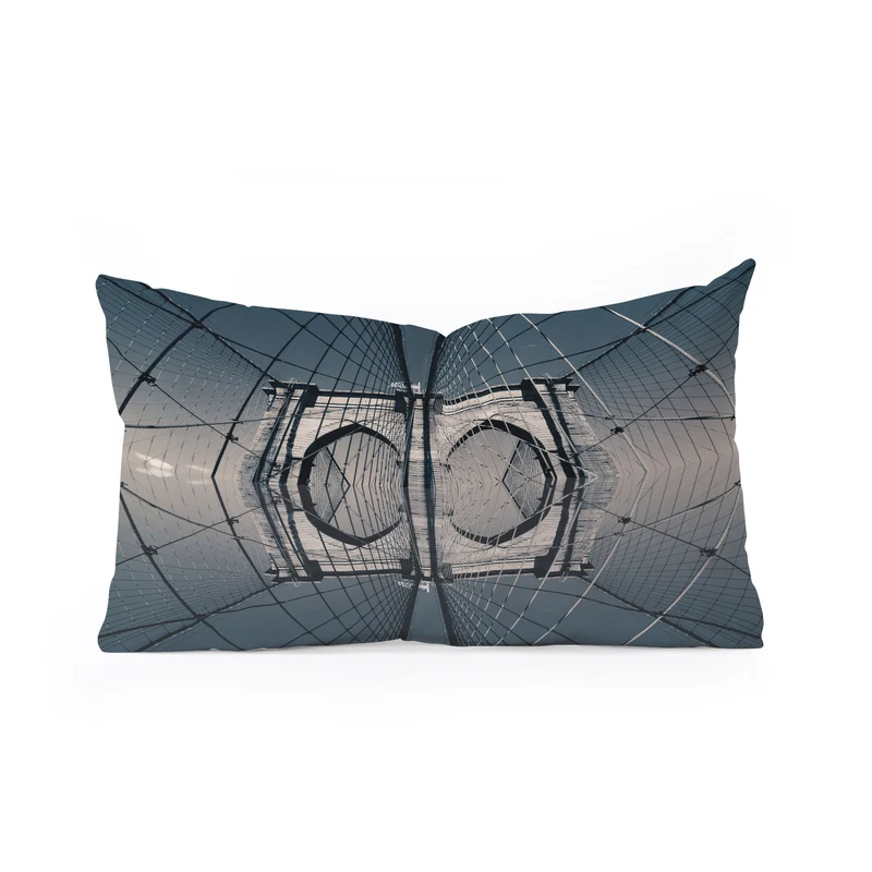 Brooklyn Bridge Reflected II Rectangular Pillow