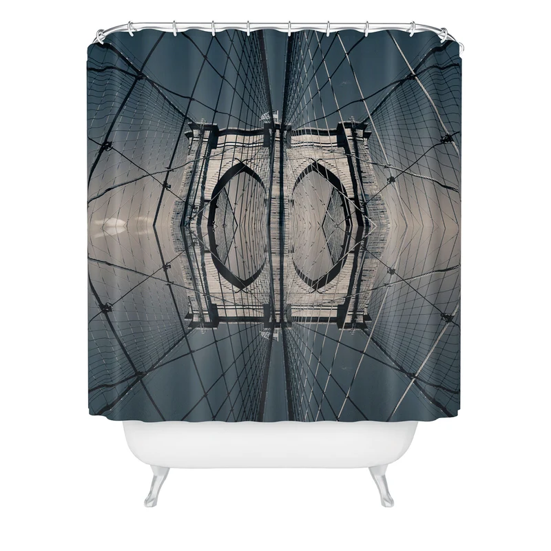 Brooklyn Bridge Reflected II Shower Curtain
