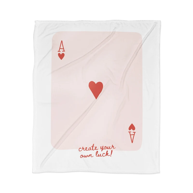 Ace of Hearts Throw Blanket