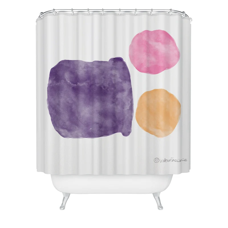 Vibrant Abstract Circles 2608172 Shower Curtain
