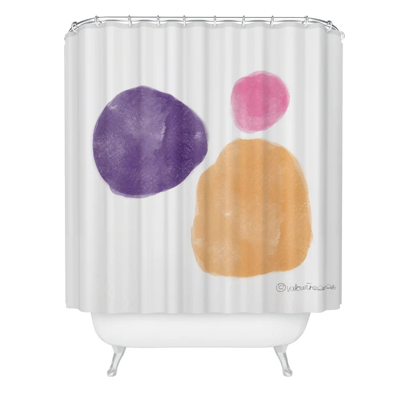 Minimalist Colorful Shapes 2608171 Shower Curtain