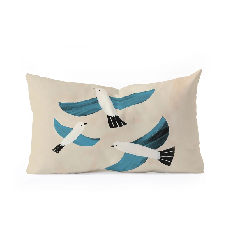 Seabird Trio Rectangular Pillow