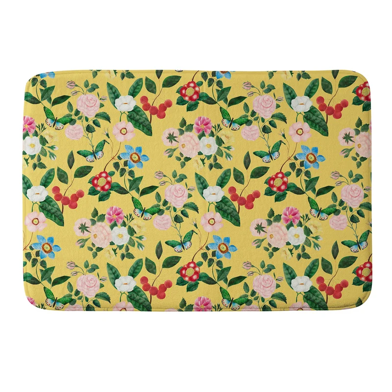 Early June Yellow Bath Mat