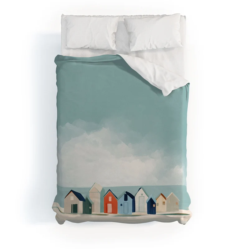 Beach Houses Duvet Cover