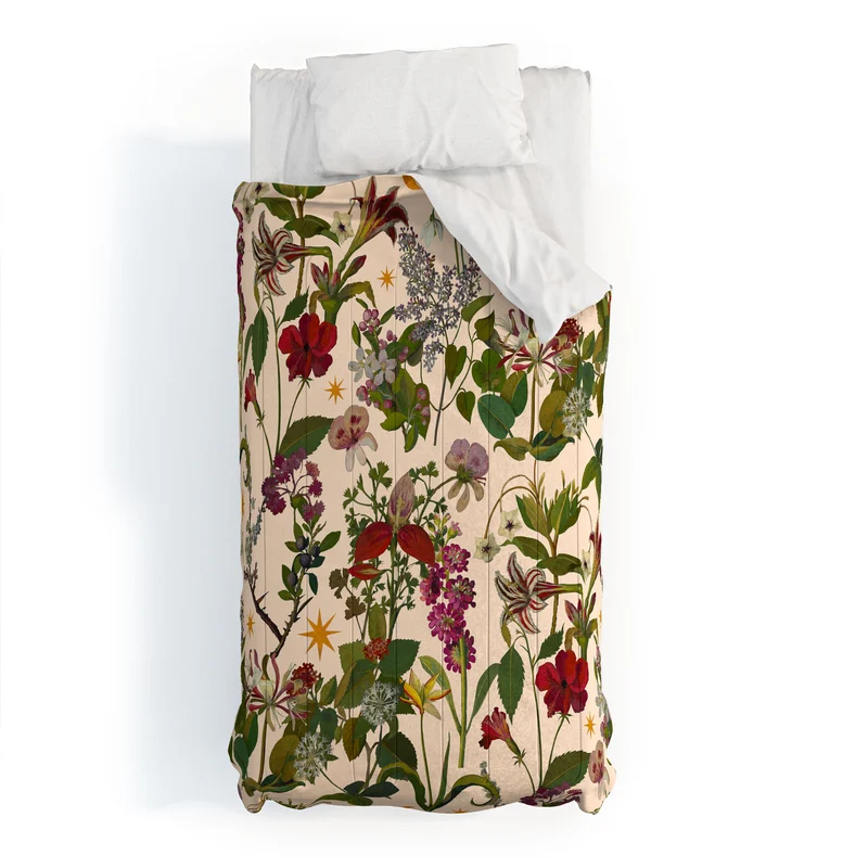 Amryllis Star Neutral Comforter
