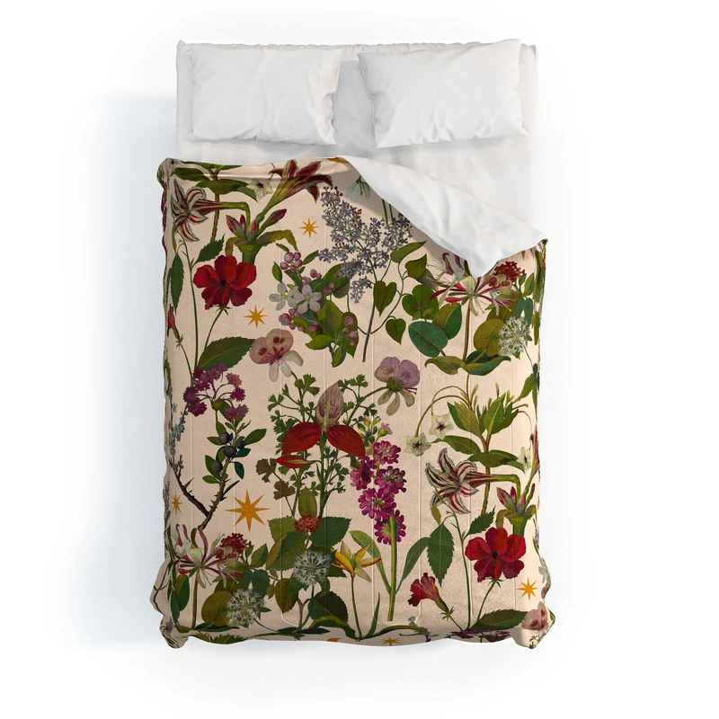 Amryllis Star Neutral Comforter