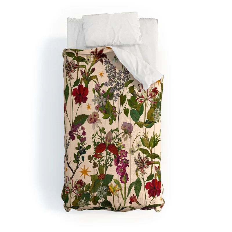 Amryllis Star Neutral Comforter