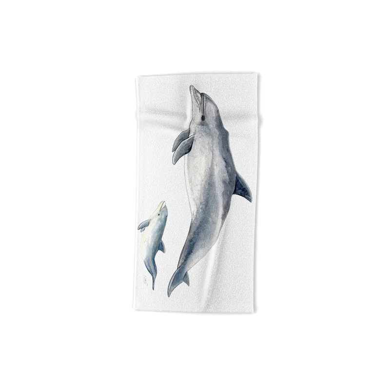 Bottlenose dolphin Tursiops truncatus Bath Towel