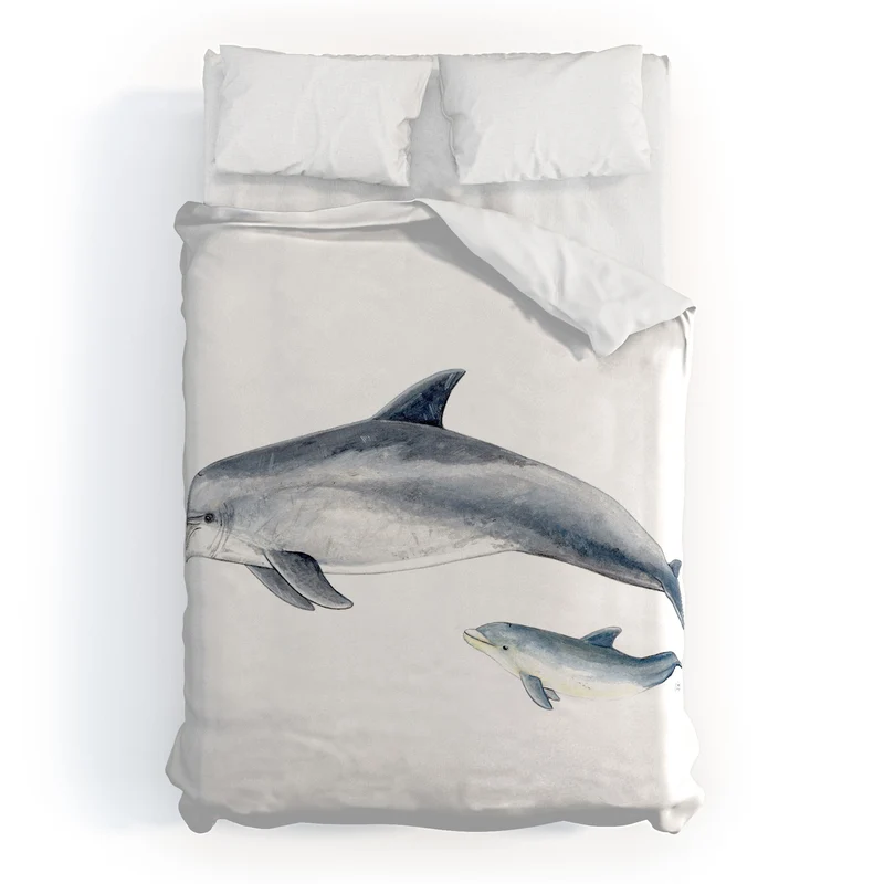 Bottlenose dolphin Tursiops truncatus Duvet Cover