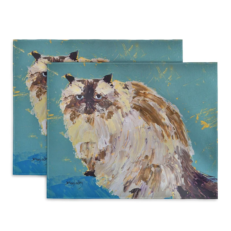 Impressionistic Cat Portrait Placemat
