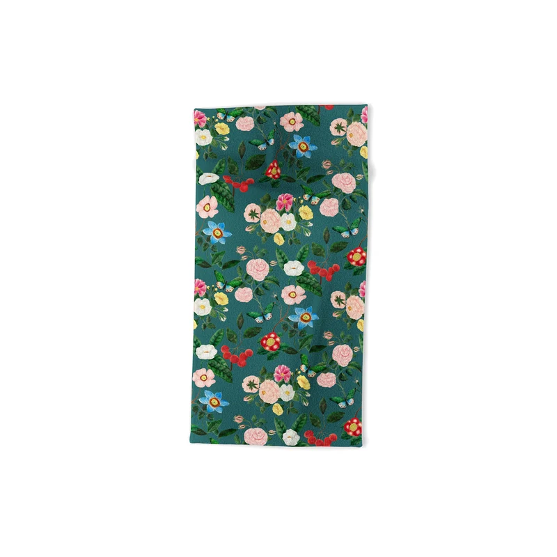 Early June Teal Bath Towel