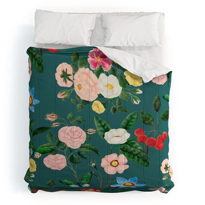 Early June Teal Comforter