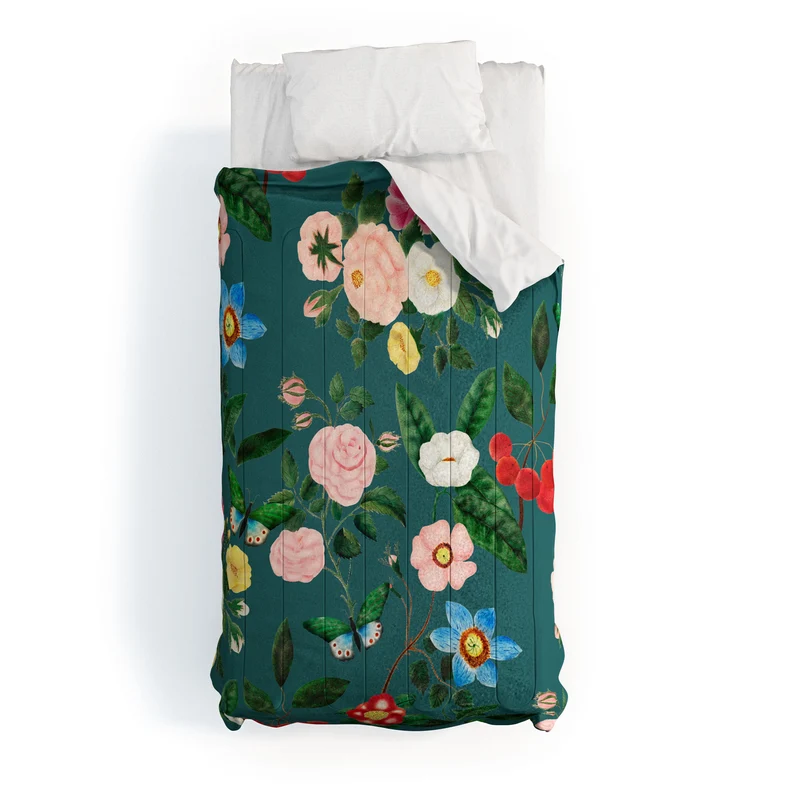 Early June Teal Comforter