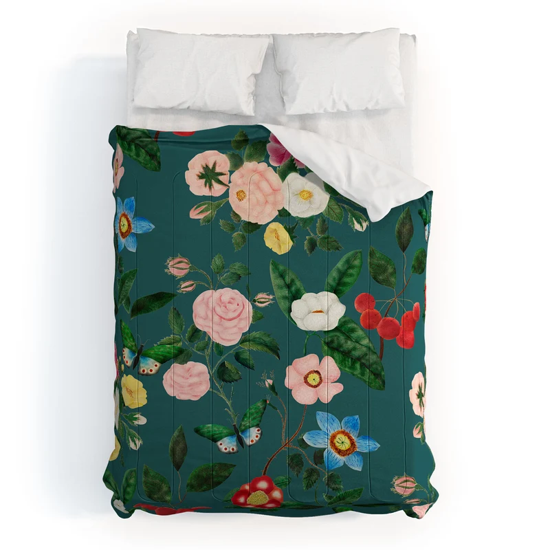 Early June Teal Comforter